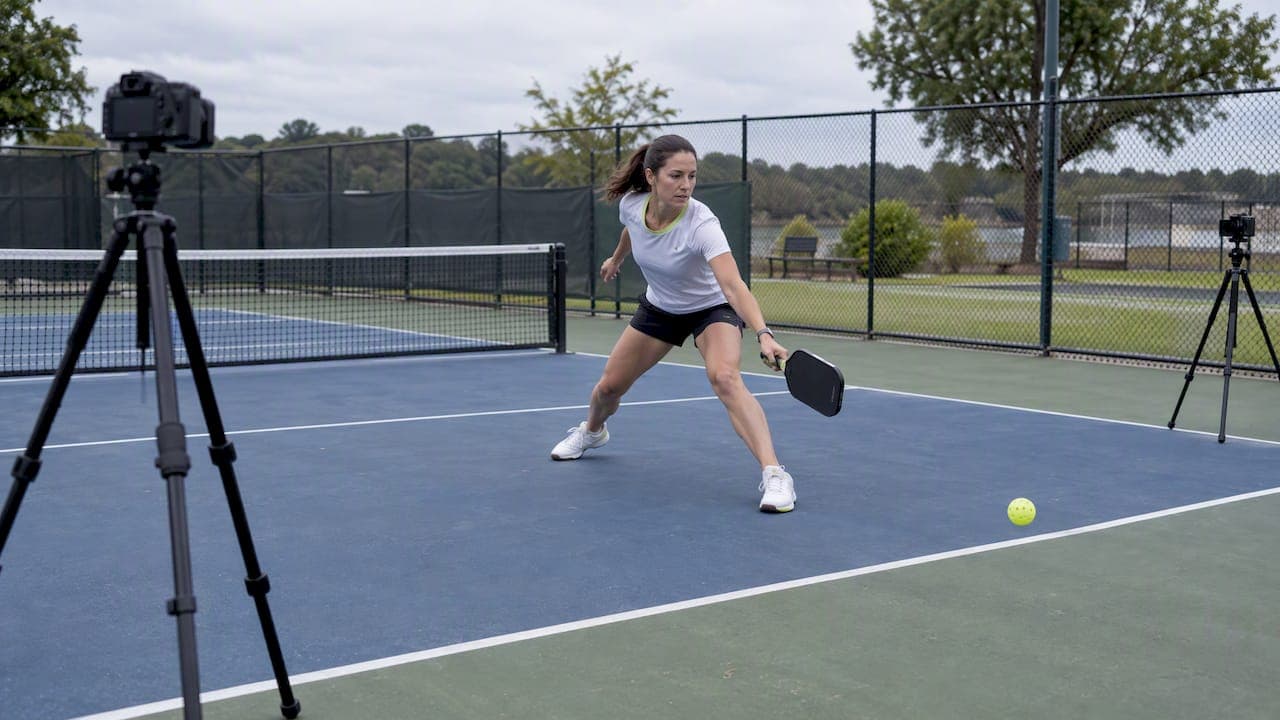 Two Cameras 30–45° Apart for Pickleball Markerless Biomechanics